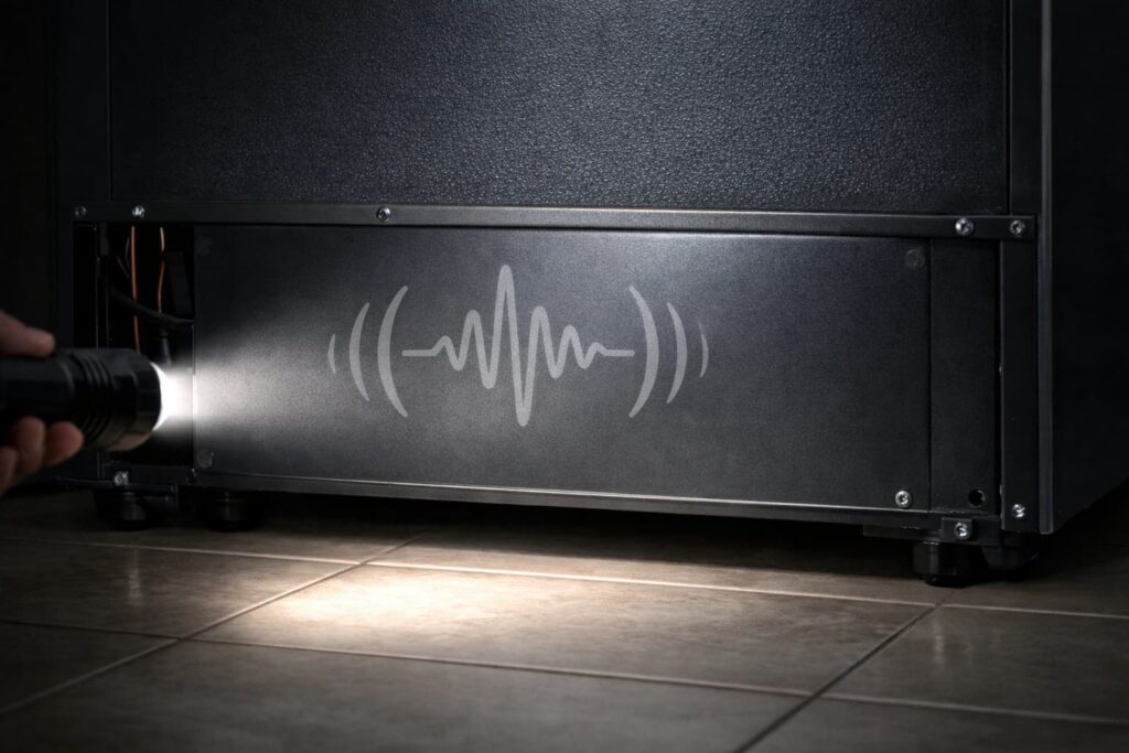 Fix 4: If It’s a Steady Hum/Buzz from the Back/Bottom, It May Be the Compressor (Often Normal)