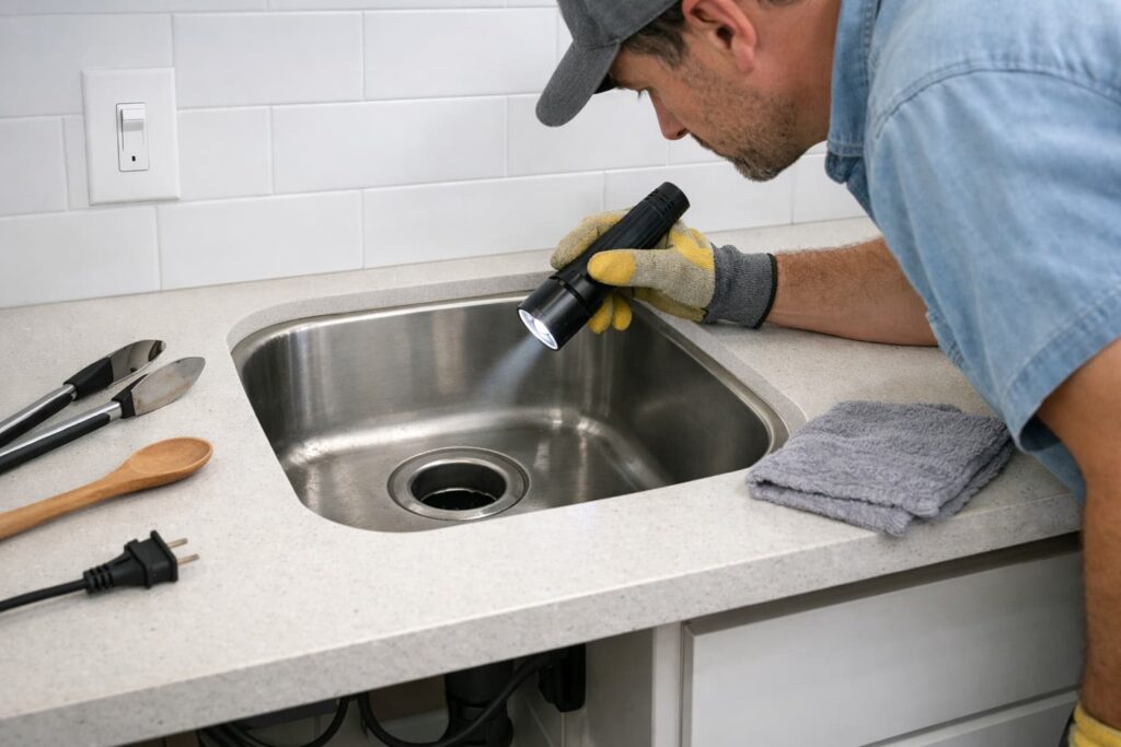 Garbage Disposal Humming But Not Spinning? Safe Fixes (Reset + Jam Check)