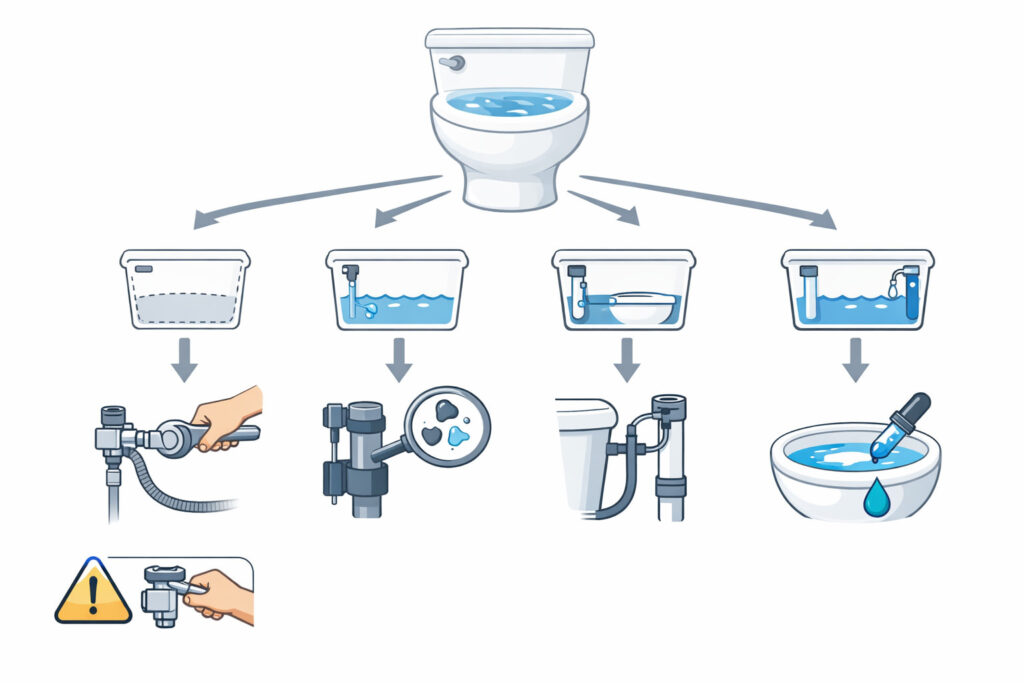 Quick diagnosis: what happens right after you flush?