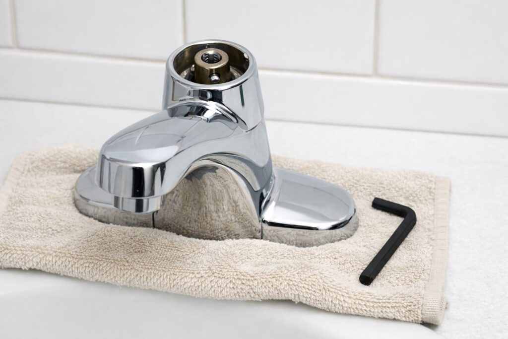 Step 2: Remove the handle