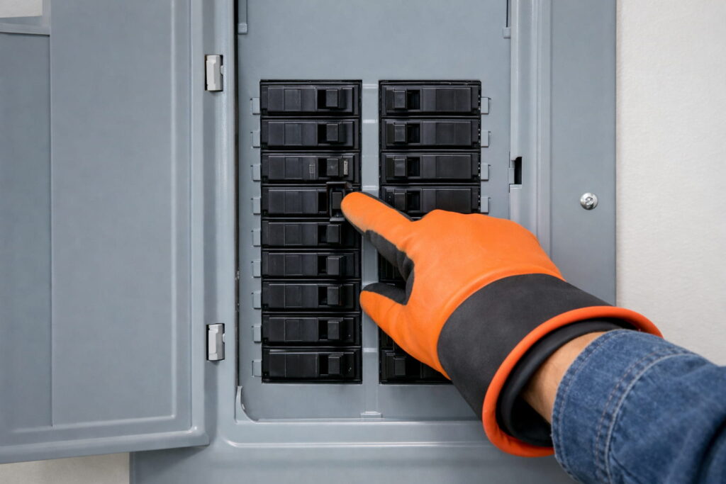 Step 3: Reset the breaker the right way (even if it looks ON)