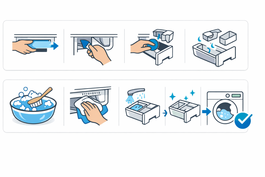 Step-by-Step: How to Clean Washing Machine Detergent Drawer